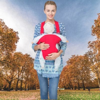 porte-bebe-ergonomique-rouge-toute-annee