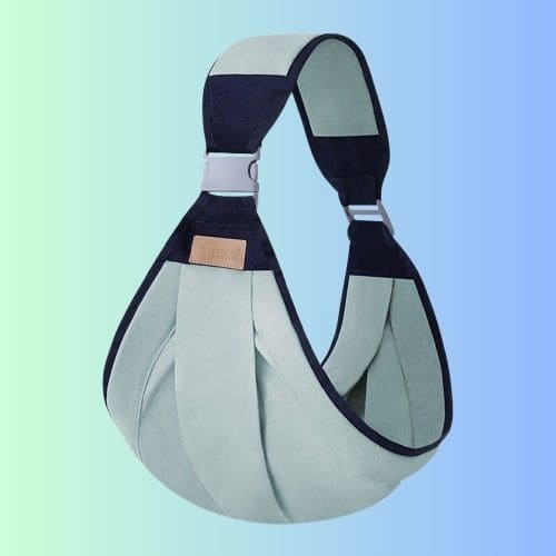 echarpe-de-portage-vert-ergonomique