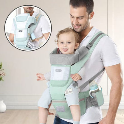 porte-bebe-physiologique-vert-confortable