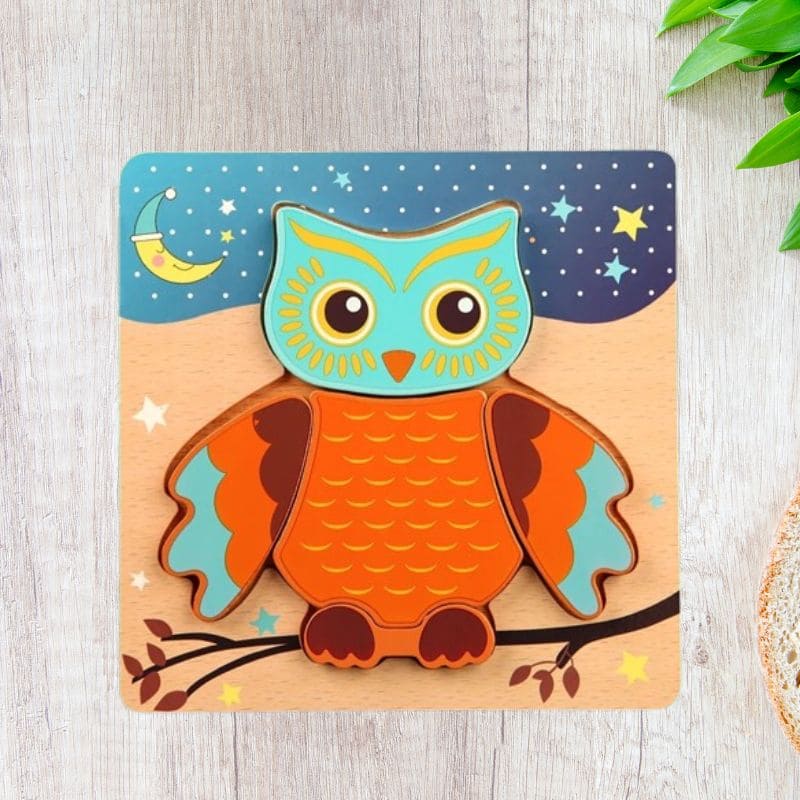 puzzle-3d-en-bois-hibou-colore